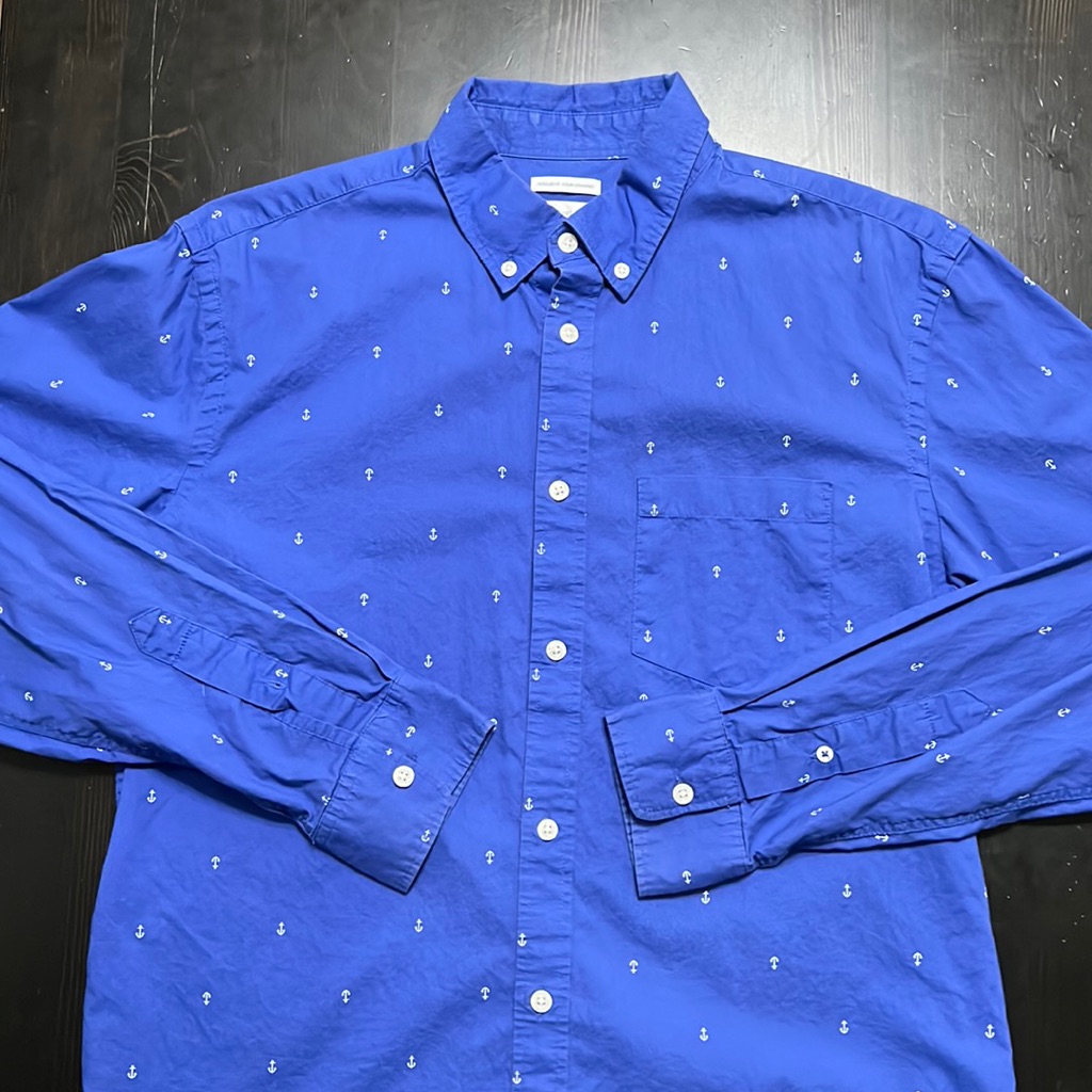 Anchor Pattern Button Down Shirt